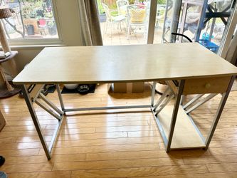 Large metal desk