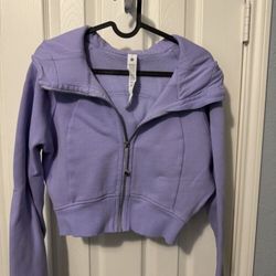 Lululemon Scuba Full-Zip Cropped Hoodie