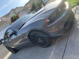 American muscle charcoal 20s staggered with good tires all around