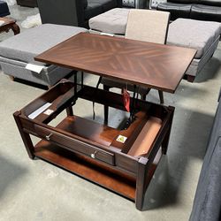 New! 2-in-1 Small Dining Set For Dorm, Lift-top Coffee Table, Table, Desk, Dining Table For Single Person, Small Dining Table, Small Desk,Studio Table