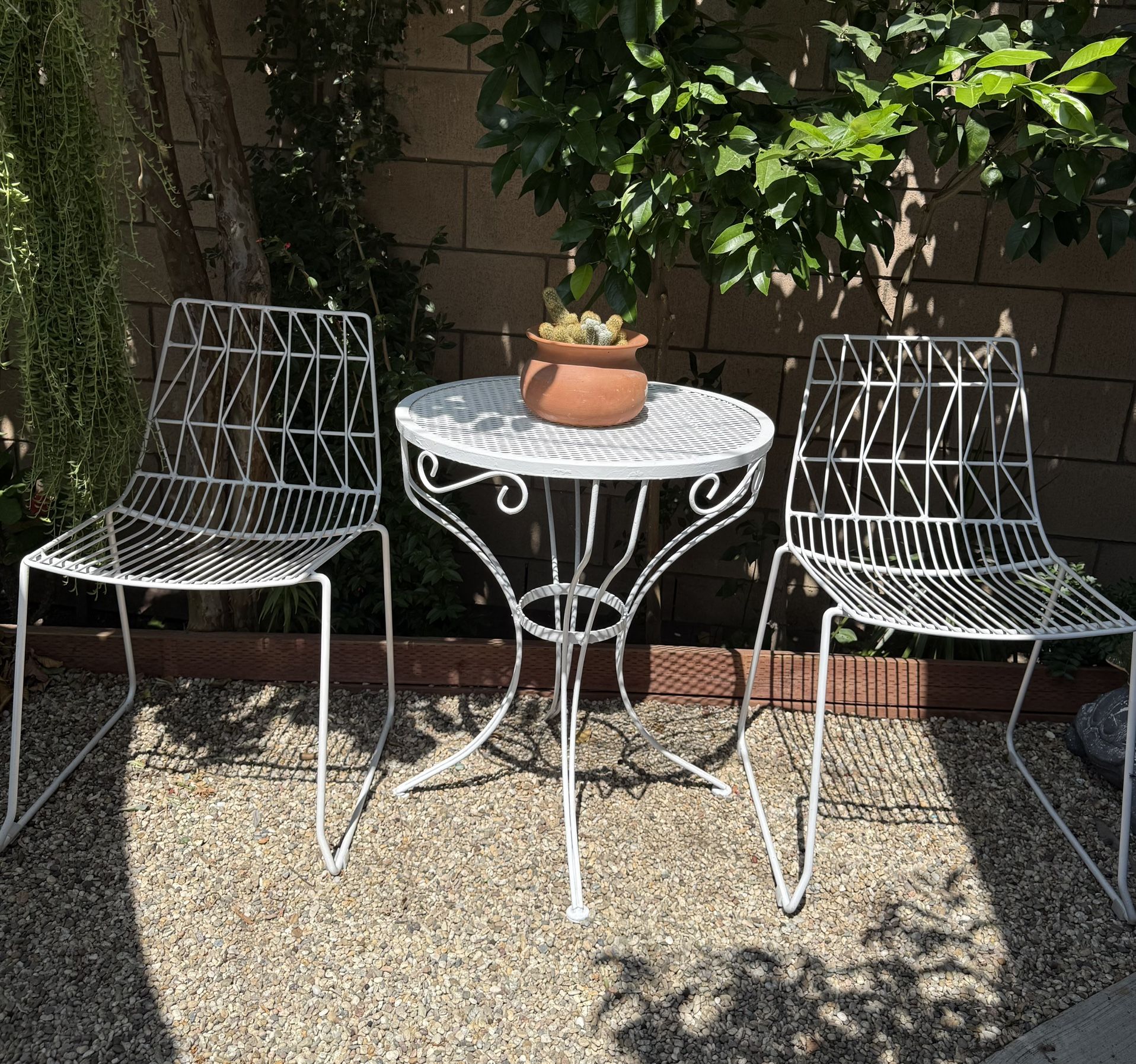 Bistro Style Table And 2 Chairs