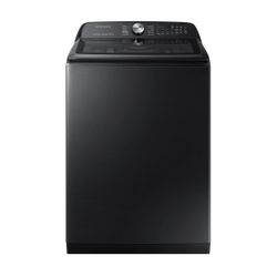 Samsung 5.0 cu. ft. Top Load Washer with Super Speed in Black Stainless Steel
