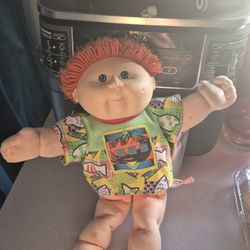 Cabbage Patch Kids Hasbro 1990 Boy 16" blue eyes with freckles 1990s first edition.