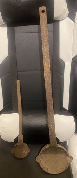 Antique Iron Laddles