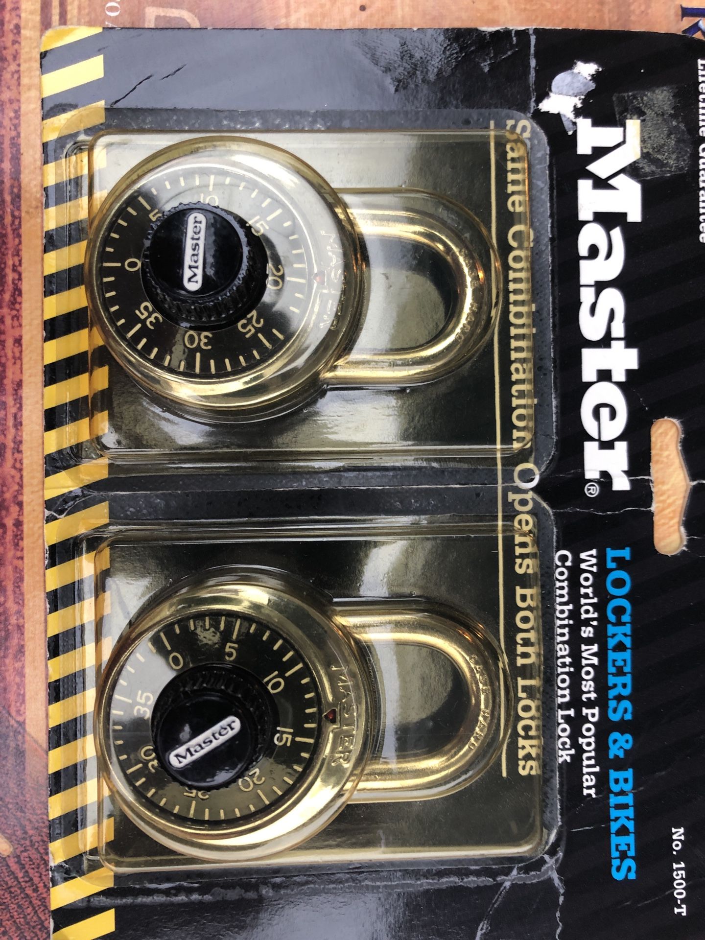 Master lock combination set pack of two brand new