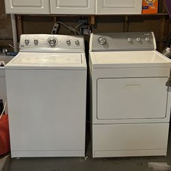 Top-Loading Washing Machine and Gas Dryer For Sale