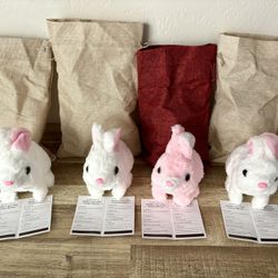 Hopping Rabbit Interactive Electronic Pet Plush Bunny 