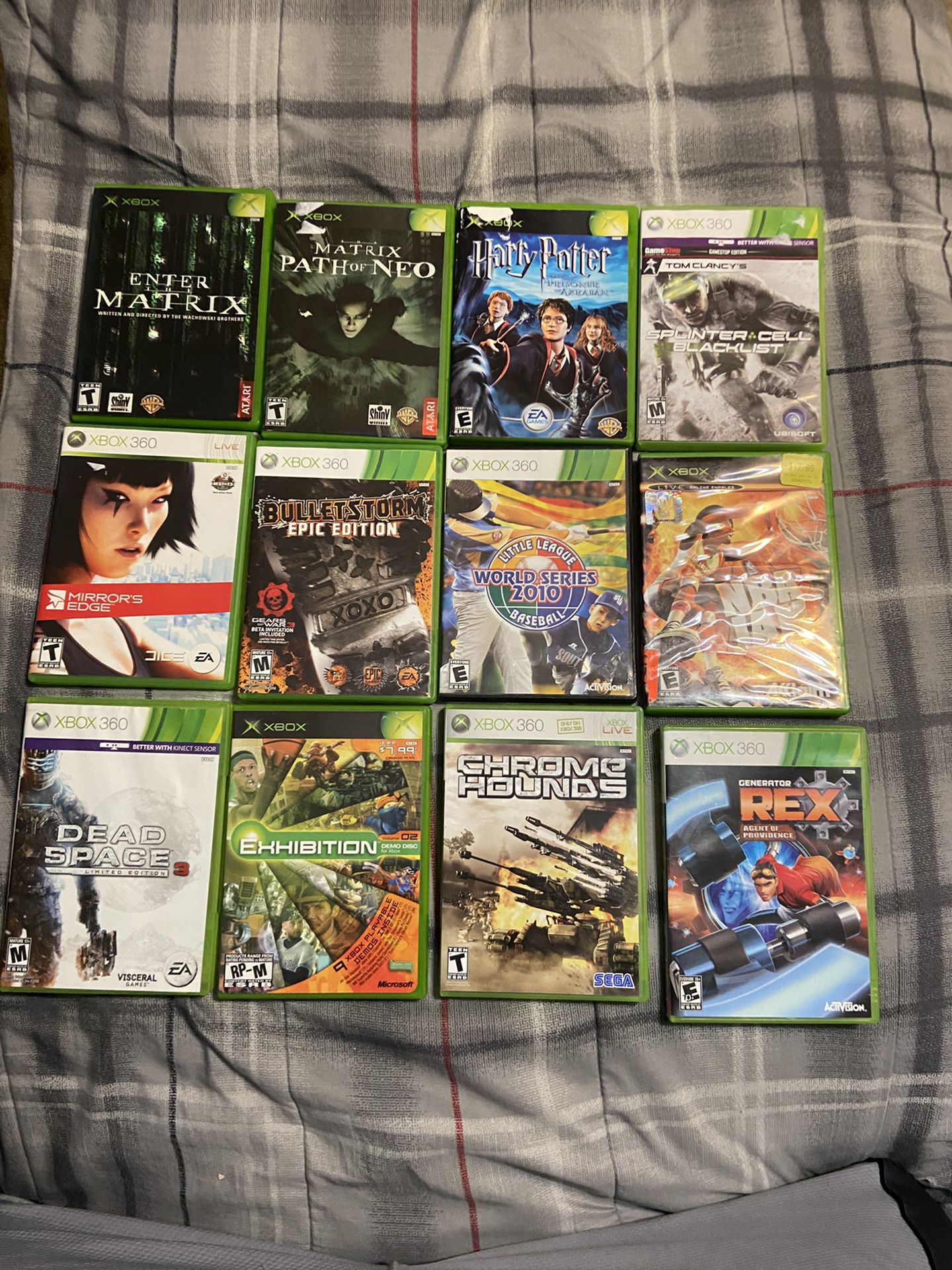 Original Xbox and Xbox 360 games