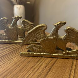  Brass  Spread Eagle Bookend Vm 8-9 By Virginia Metal Crafters 1952