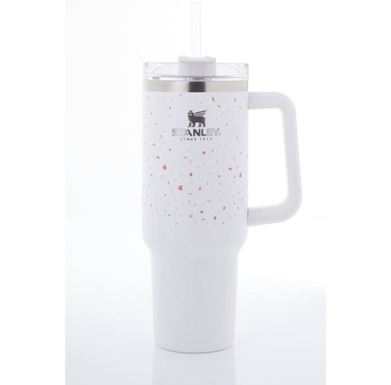 White 40 Oz Tumbler Cup with Handle – The Prickly Pear