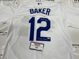 TRISTAR Authentic Dusty Baker Autograph Throwback Dodgers Jersey