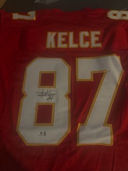 Travis Kelce #87 Signed Kansas City Chiefs Jersey