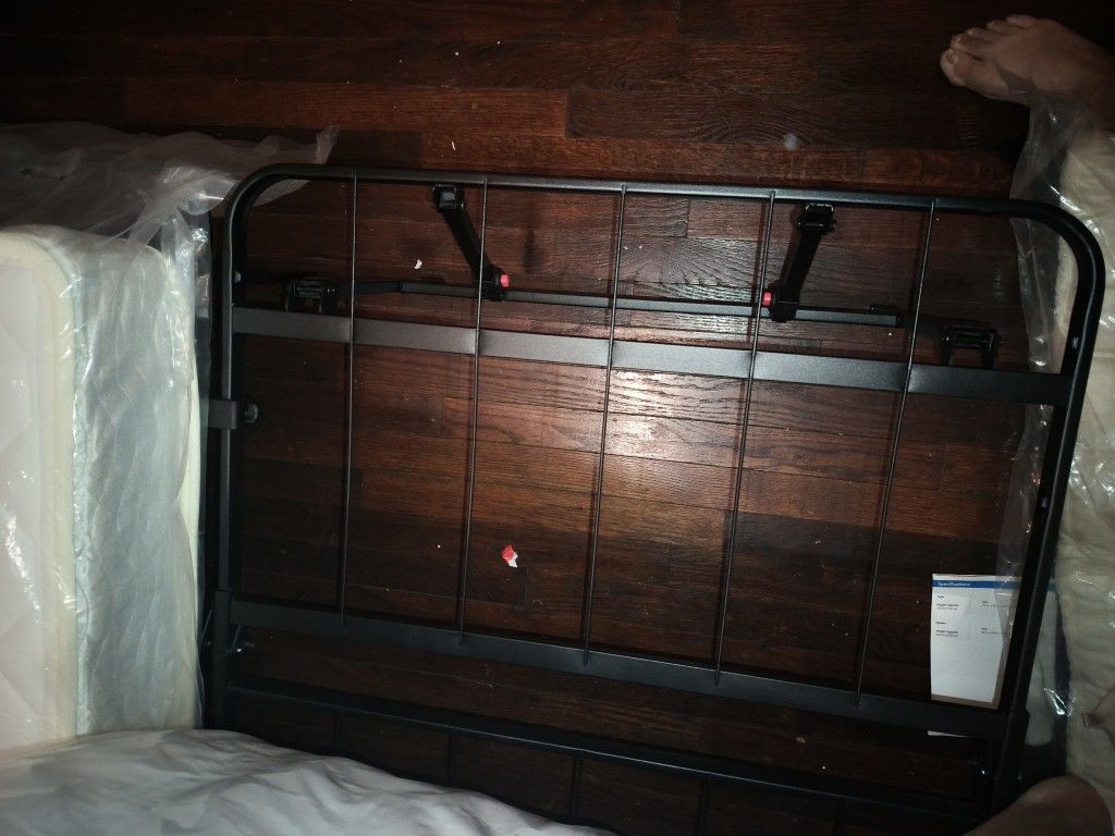 2 New Twin Beds Brand New With Plastic,& Frames $100 Each Bed & Frame