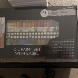 Oil Paint Set With Canvas 