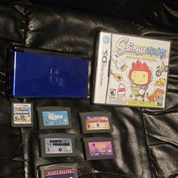 Nintendo DS Lite! 7 DS & GBA Games! + Charger! Super Mario Bros! 