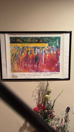 2000 Preakness Stakes Poster Signed By Leroy Neumann