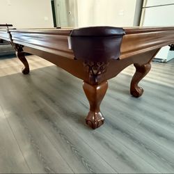 Standard Size Pool Table 8’ By Brunswick (Free Delivery & Pro Setup)