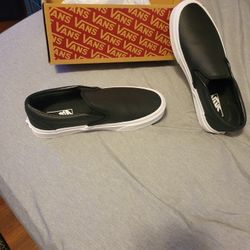 Vans Leather Shoes Woman Size 8 