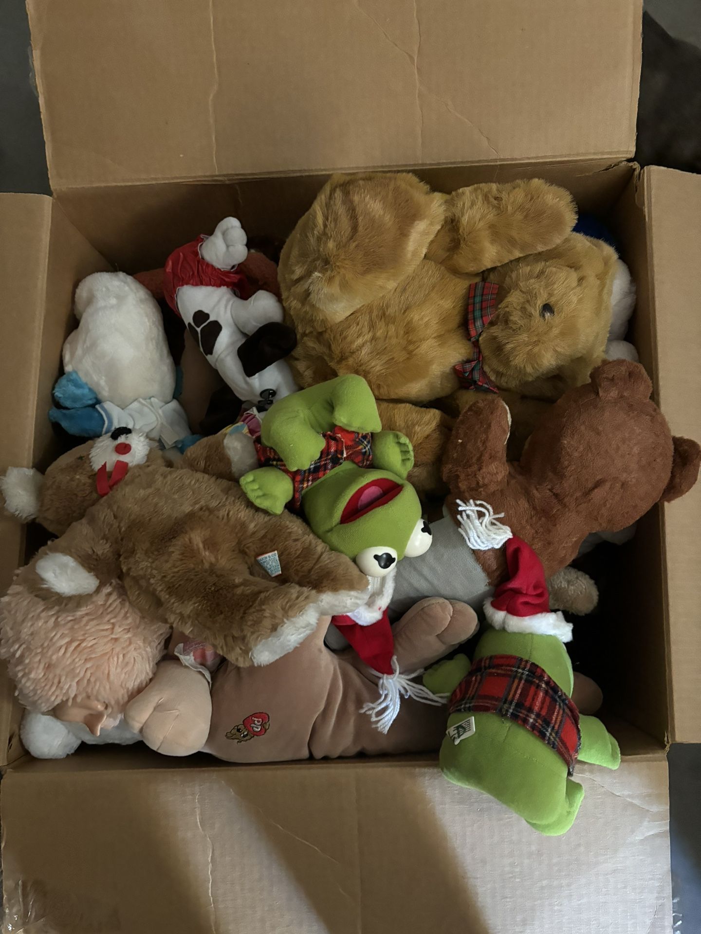 Box Of Stuffed Animals