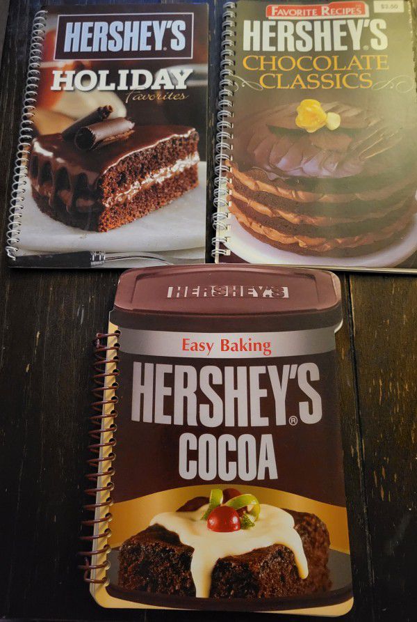 Hershey's cookbook lot of 3, easy baking, holiday, Chocolate Classics