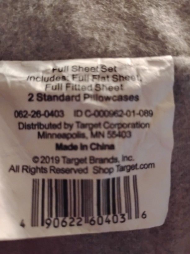 FULL SIZE/ FLANNEL BED SHEETS 