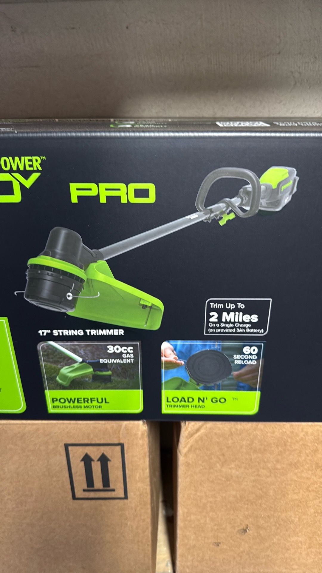 Greenworks 80v 17”String Trimmer Brand New