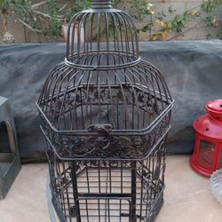 $15 Large 20"x 12" Bird Cage. Add a Plant, Candles or a Bird. Fun Garden Decor. Candles NOT Included