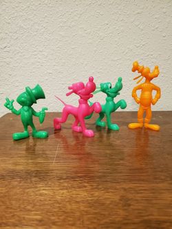 Vintage Disney Toys, 1971, Jimmy Cricket, Pluto, Goofy & Pluto