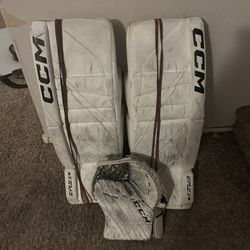 Eflex6 Goalie Pads And Eflex6.9 Goalie Glove White
