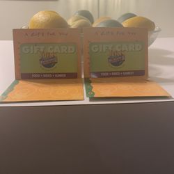 Two Jonh’s Incredible Pizza GCs Available 