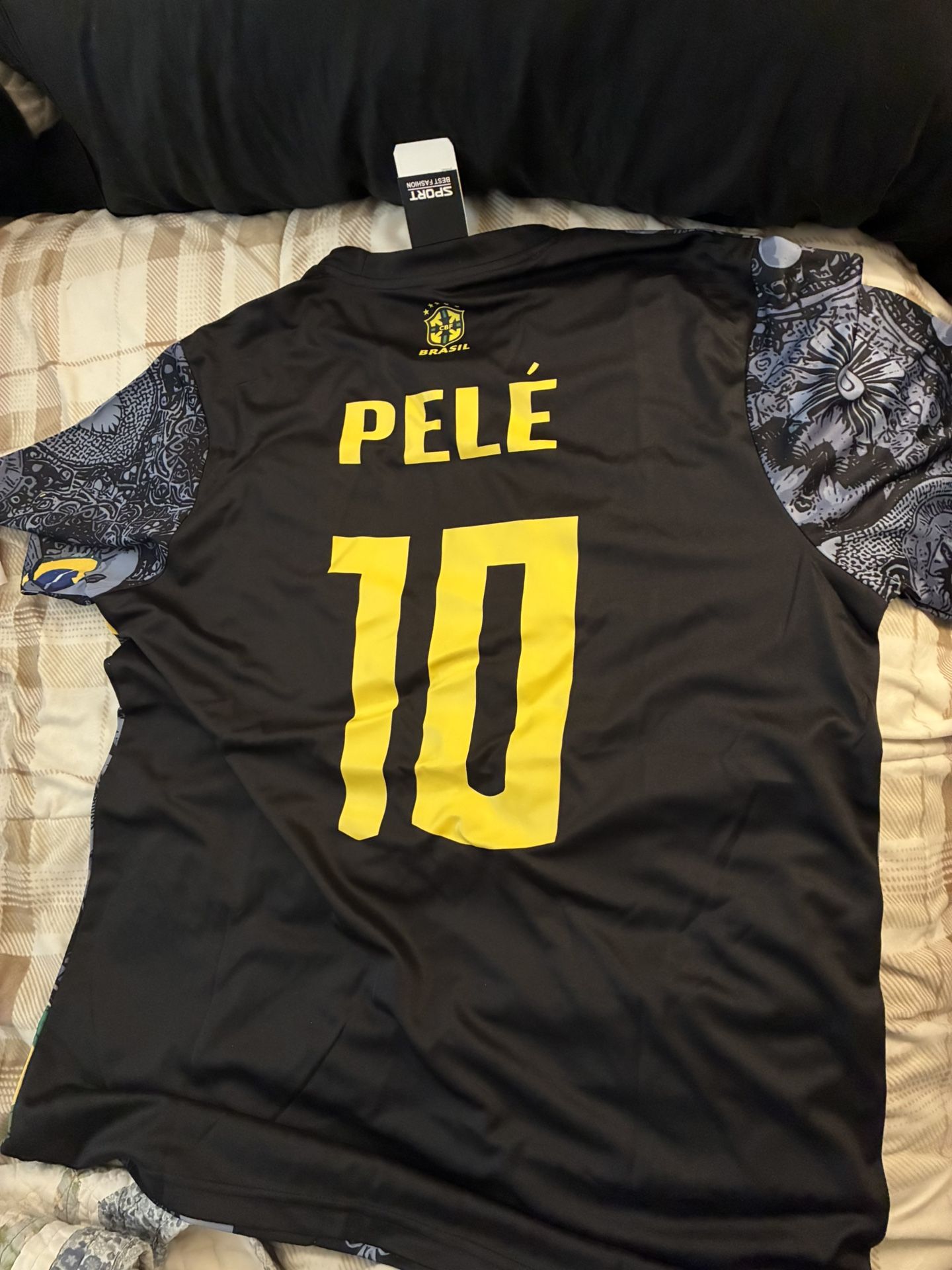 Pele #10 Christ The Redeemer Special Edition Brazil Jersey Size XL