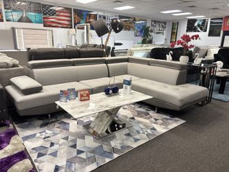Gray L- Shaped Sectional Couch For Sale ( Multiple Colors Available ) Brand New 