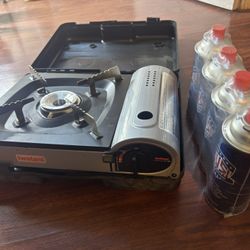 Iwatani Butane Stove  Za-3HP with 4 Butane Cassette Gas