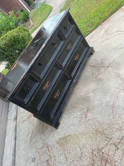 VINTAGE AMERICAN DREW 7 DRAWER DRESSER(EXCELLENT FOR RESTORATION)