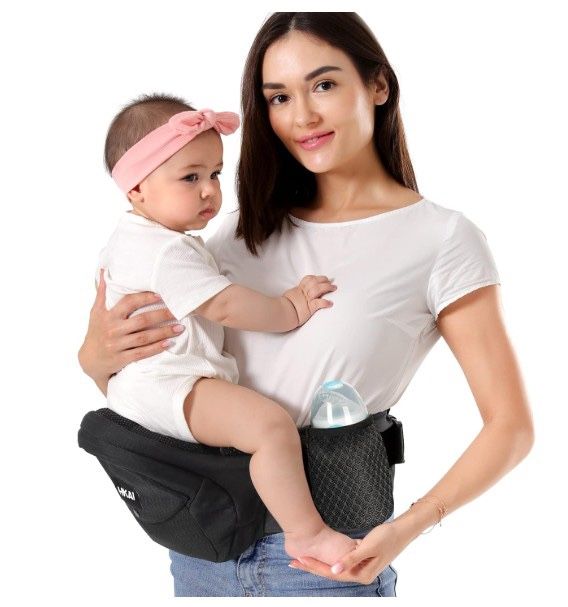 HKAI Baby Hip Carrier with Adjustable Waistband & Breathable Mesh