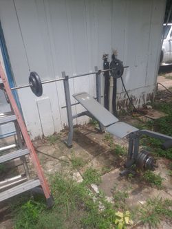 Bench & Weight & drumbells set