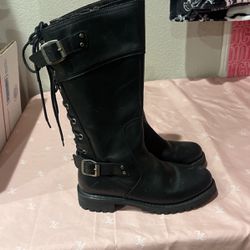 Lady Harley Davidson Leather Boots 