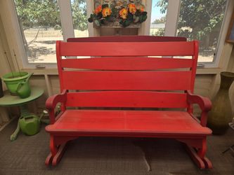 His and Hers Red Rocker
