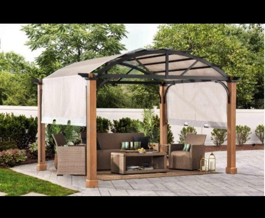 NEW, Patio Pergola With Sling Canopy.  