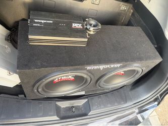 Myx audio 2 subs and 1 amp brand new