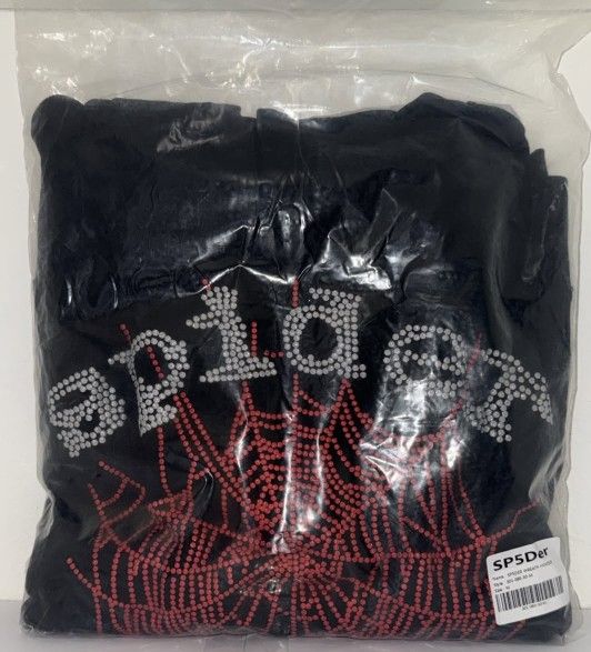 Black And Red Sp5der Hoodie