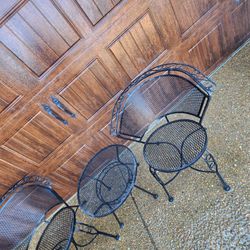 *** 3 PIECE WROUGHT IRON PATIO SET ***