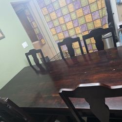 Rustic Solid Wood Dining Table