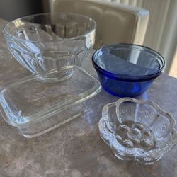 Small Glass Bowls Etc