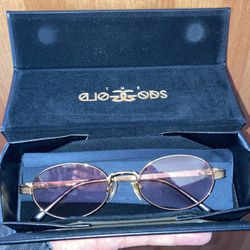 GoldGods 24k Gold Plated ‘Eres’ Glasses Oval Gold Tint