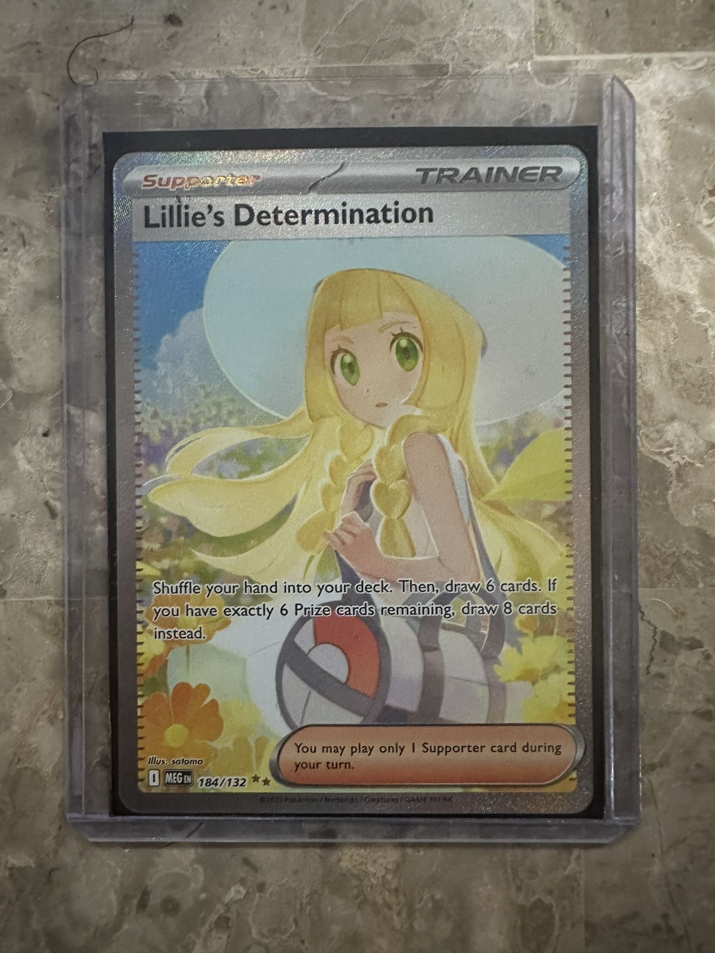 Lillies Determination Full Art Trainer Card