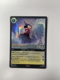 Disney Lorcana D23 Mickey Mouse Card