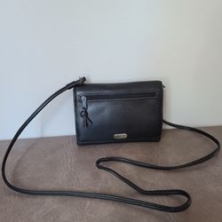 Liz Claiborne Mini Black Crossbody Wallet/Handbag