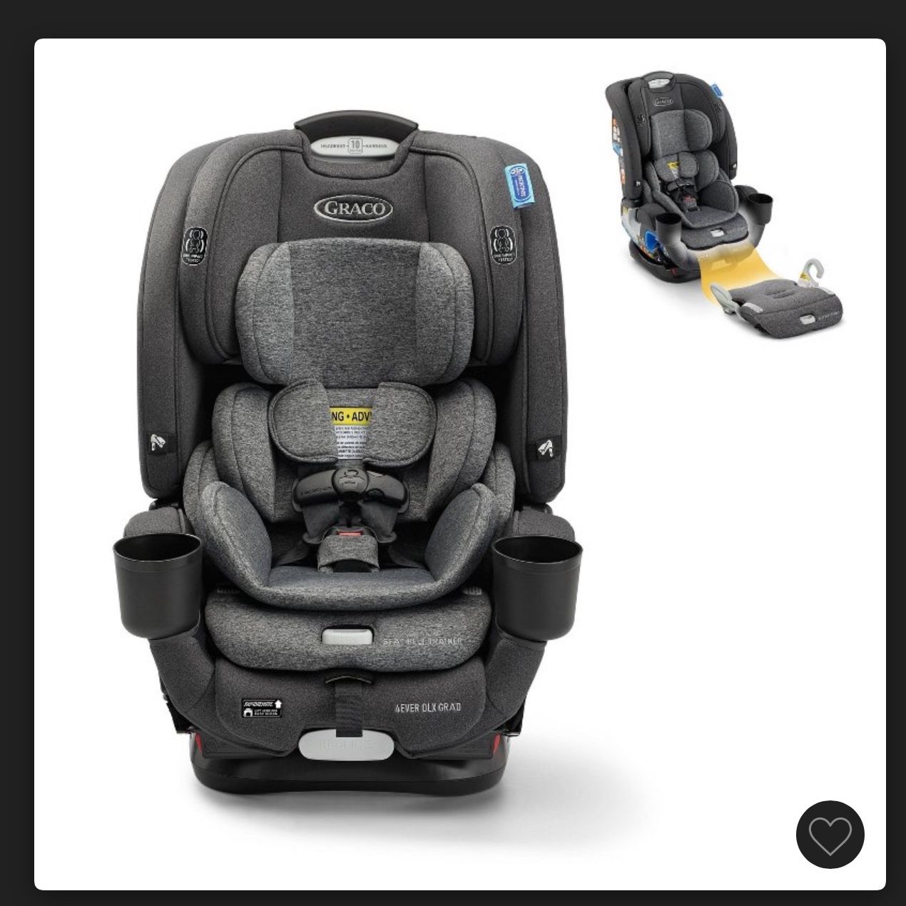 Graco 4Ever DLX Grad 5-in-1 Slim Car Seat