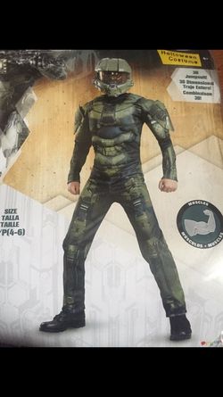 Halloween Costume and Mask Halo Boys Small New